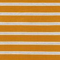 Tissu jersey marinière moutarde/blanc