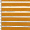 Tissu jersey marinière moutarde/blanc