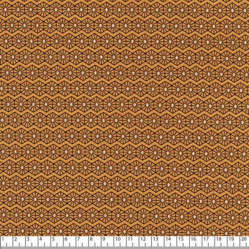Tissu jersey graphique lurex fond jaune Tissu jersey graphique lurex fond jaune