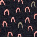 Tissu jersey shining bows fond gris foncé Poppy