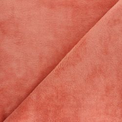 Tissu micro éponge marsala 40%bamb/40%pol/20%cot larg 150 cm
