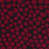 Tissu jersey punta di roma pois bordeaux et noir