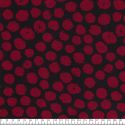 Tissu jersey punta di roma pois bordeaux et noir