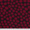 Tissu jersey punta di roma pois bordeaux et noir