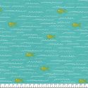 Tissu coton splash ! fond vert
