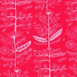 Tissu coton Charmed  fleurs fond rose Michael Miller 