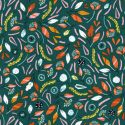 Tissu coton Hanging around vert Dashwood