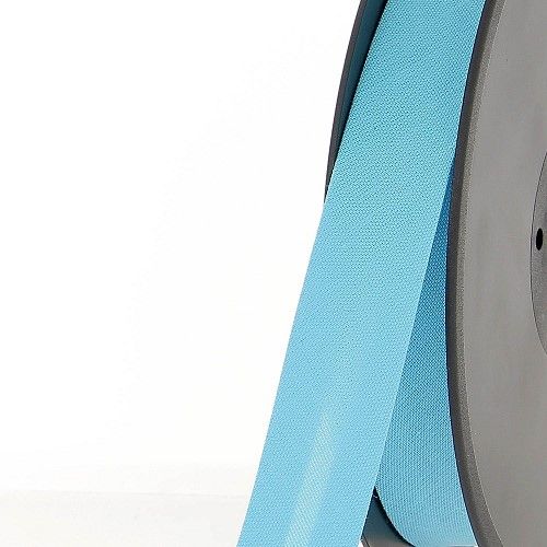 Biais replié 20 mm 50 % coton/50 % poly bleu turquoise Biais replié 20 mm 50 % coton/50 % poly bleu turquoise