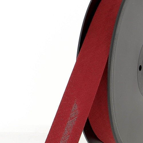 Biais replié 20 mm rouge 50 %coton/50 %poly Biais replié 20 mm rouge 50 %coton/50 %poly