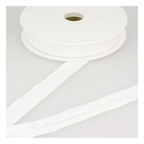 Biais jersey blanc 92%vi/8%el 20 mm Biais jersey blanc 92%vi/8%el 20 mm