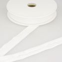 Biais jersey blanc 92%vi/8%el 20 mm