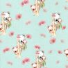 Tissu jersey Koalas digital fond vert Poppy