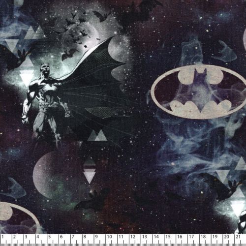 Tissu jersey Batman fond noir Tissu jersey Batman fond noir