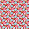 Tissu washi floral fond rouge