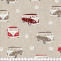 Tissu  vans rouges