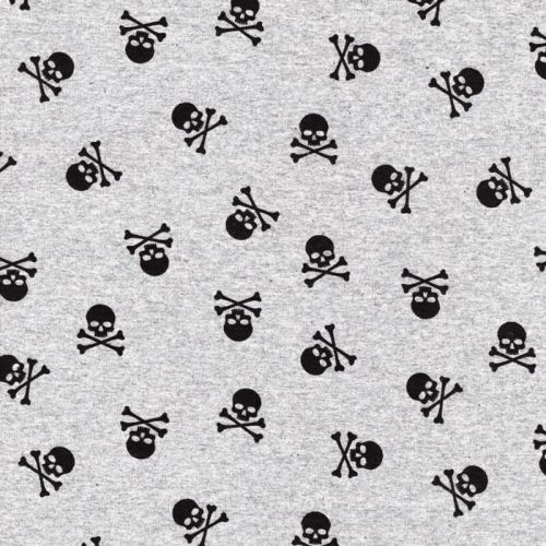Tissu jersey tête de mort Tissu jersey tête de mort