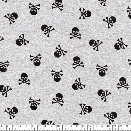 Tissu jersey tête de mort Tissu jersey tête de mort