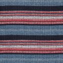 Tissu maille rayé rouge bleu 94%pol/6%el larg 145 cm