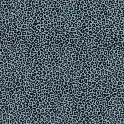 Tissu coton léopard fond vert
