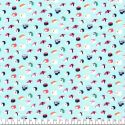 Tissu coton mini sushis fond céladon