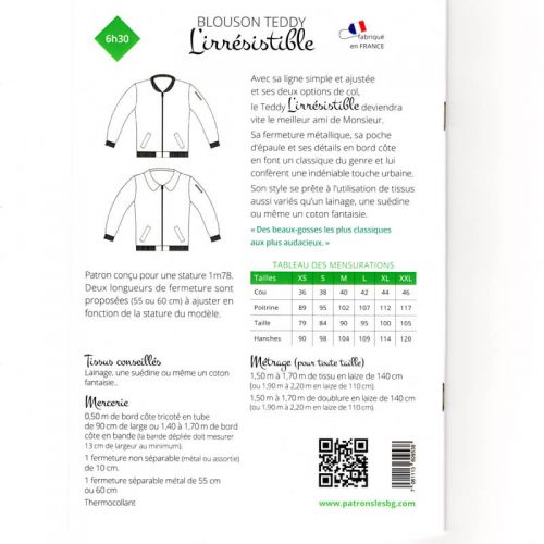 Patrons les BG Teddy L'Irrésistible Patrons les BG Teddy L'Irrésistible