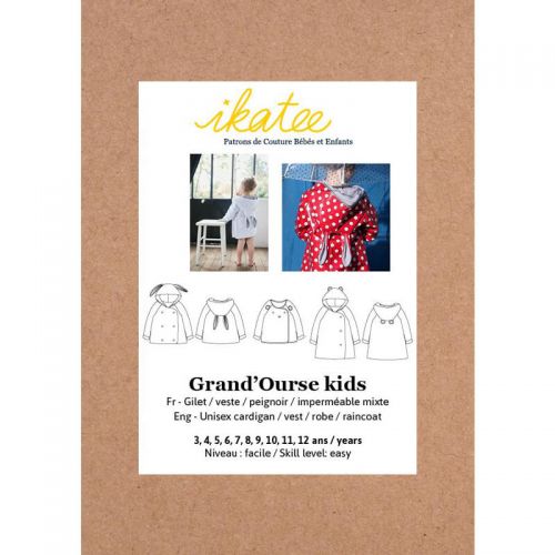 Patron Ikatee Grand'Ourse kids 3-12 ans Patron Ikatee Grand'Ourse kids 3-12 ans