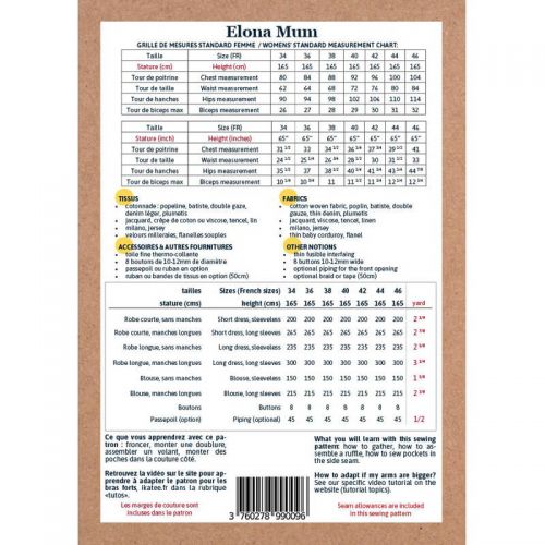 Patron Ikatee Elona Mum T34-46 Patron Ikatee Elona Mum T34-46