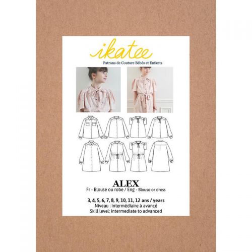 Patron Ikatee Alex kids 3-12 ans Patron Ikatee Alex kids 3-12 ans