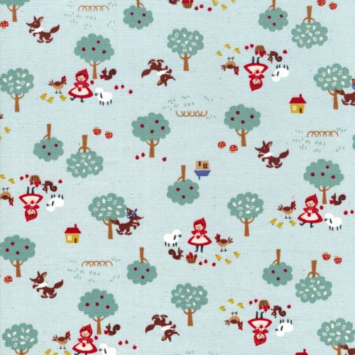 Tissu coton japonais Petit chaperon rouge Tissu coton japonais Petit chaperon rouge