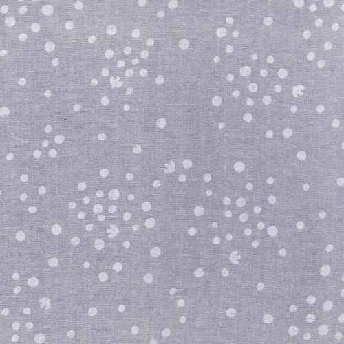 Tissu japonais double gaze de coton pois gris Tissu japonais double gaze de coton pois gris