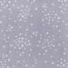 Tissu japonais double gaze de coton pois gris