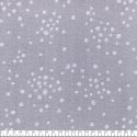 Tissu japonais double gaze de coton pois gris