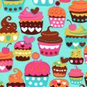 Tissu coton Michael Miller cup cakes 