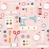 Tissu coton Sewing by Dashwood