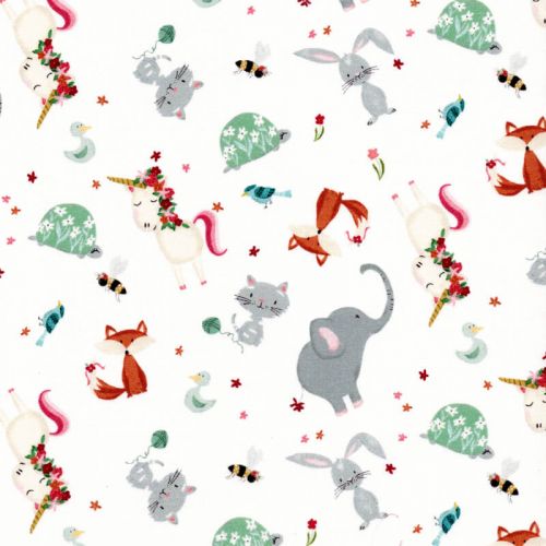 Tissu coton Animal alphabet Tissu coton Animal alphabet