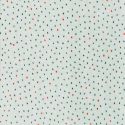 Tissu jersey velours pointillé fond vert
