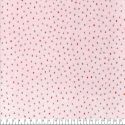 Tissu jersey velours pointillé fond rose