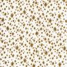 Tissu coton flocons dorés fond beige Rifle Paper Co