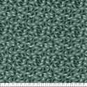 Tissu jersey coton BIO feuilles fond vert