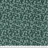 Tissu jersey coton BIO feuilles fond vert