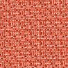 Tissu coton petits triangles fond orange