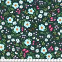 Tissu Cotton SteelGarden & Globe - Wildflower Field - vert
