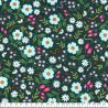 Tissu Cotton SteelGarden & Globe - Wildflower Field - vert