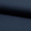 Tissu maille polo bleu chiné