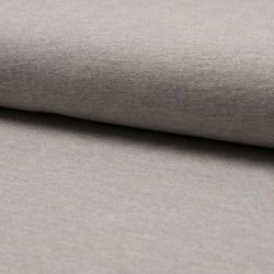 Tissu maille polo gris chiné clair