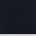 Tissu jersey matelassé chevrons bleu marine 75%cot,23 %Pol,2