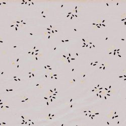 Tissu jersey Stripes glitter fond nude Poppy