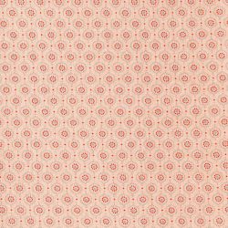 Tissu popeline Flowers and dots Poppy fond pêche