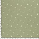 Tissu jersey oies fond vert amande