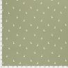 Tissu jersey oies fond vert amande